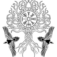 Схема вышивки «Иггдрасиль»