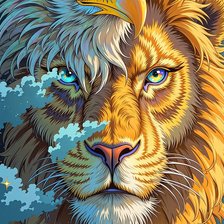 Схема вышивки «птицы и звери»