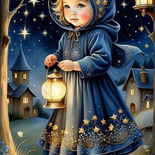 Схема вышивки «Девочка»