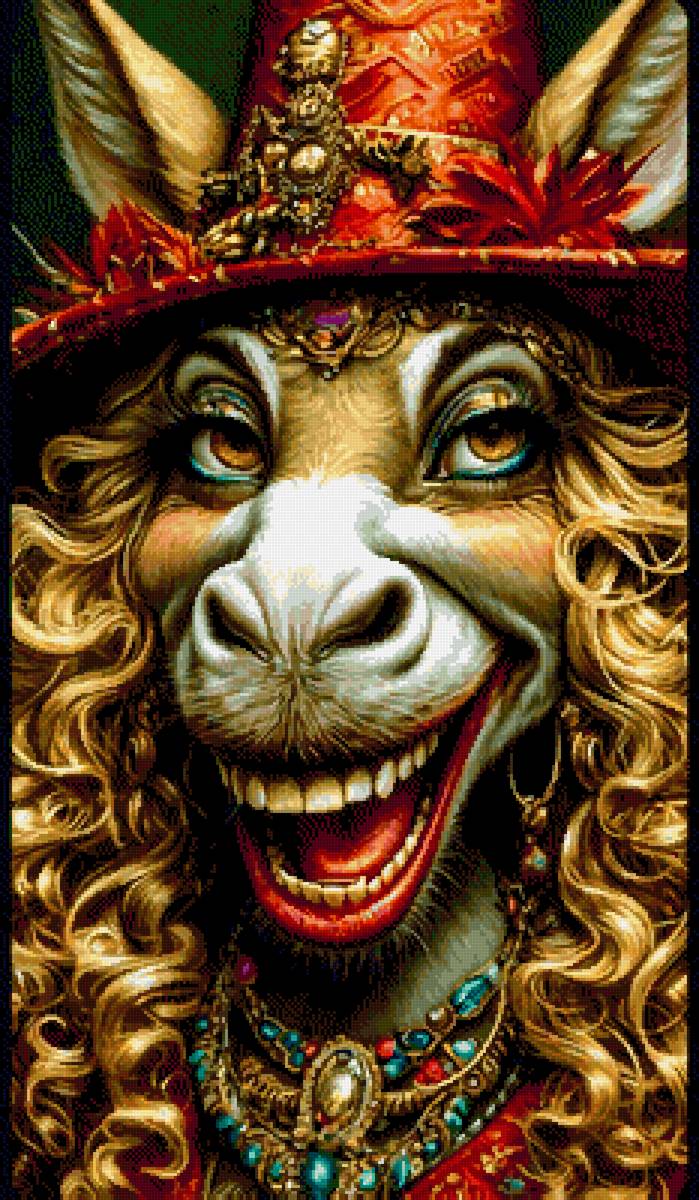 Портрет - ослица - предпросмотр