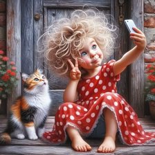 Схема вышивки «Девочка»