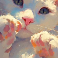 Схема вышивки «кот»