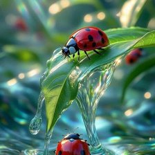 Схема вышивки «Божьи коровки»