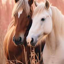 Схема вышивки «Лошади»