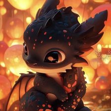 Схема вышивки «Дракончик»