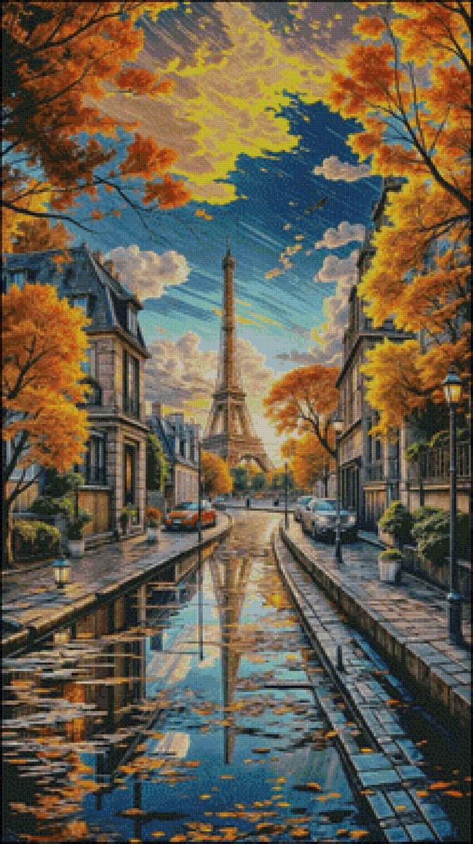 Осенний пейзаж - предпросмотр