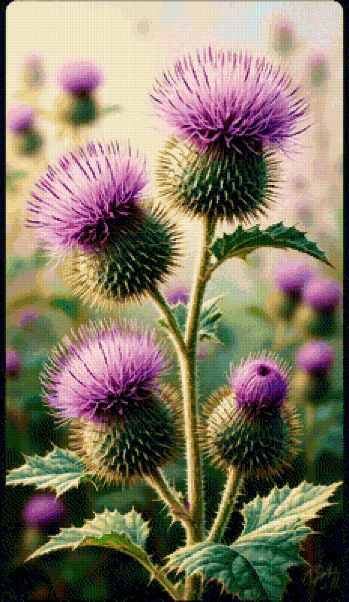 Репей - чертополох - предпросмотр