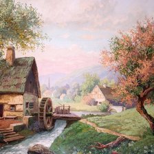 Схема вышивки «Мельница»