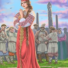 Схема вышивки «Русская красота»