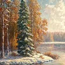 Схема вышивки «У реки»