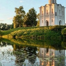 Схема вышивки «церковь  покрова  на  нерли  жемчужина  русского  зодчества»