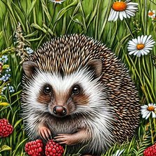 Схема вышивки «Ежик»