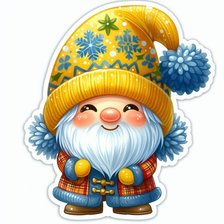 Схема вышивки «гномик»