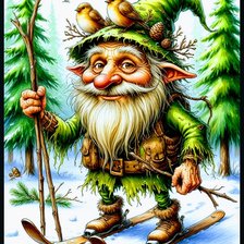 Схема вышивки «Дедушка»