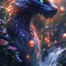 Схема вышивки «Дракон Гонггонг»