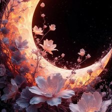 Схема вышивки «Луный цветок»