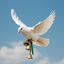 Схема вышивки «Белый голубь несёт колокола»