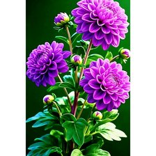 Схема вышивки «Георгин»