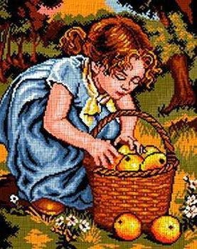 Девочка с яблоками - оригинал