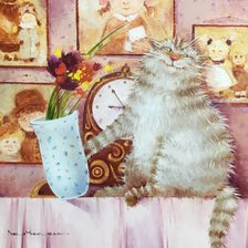 Схема вышивки «коты»