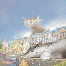 Схема вышивки «коты и Питер3»