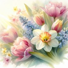 Схема вышивки «narcisy»