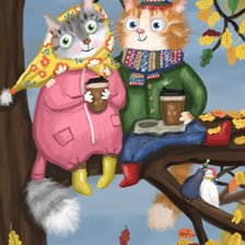 Схема вышивки «котики»