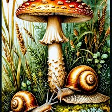 Схема вышивки «Гриб»