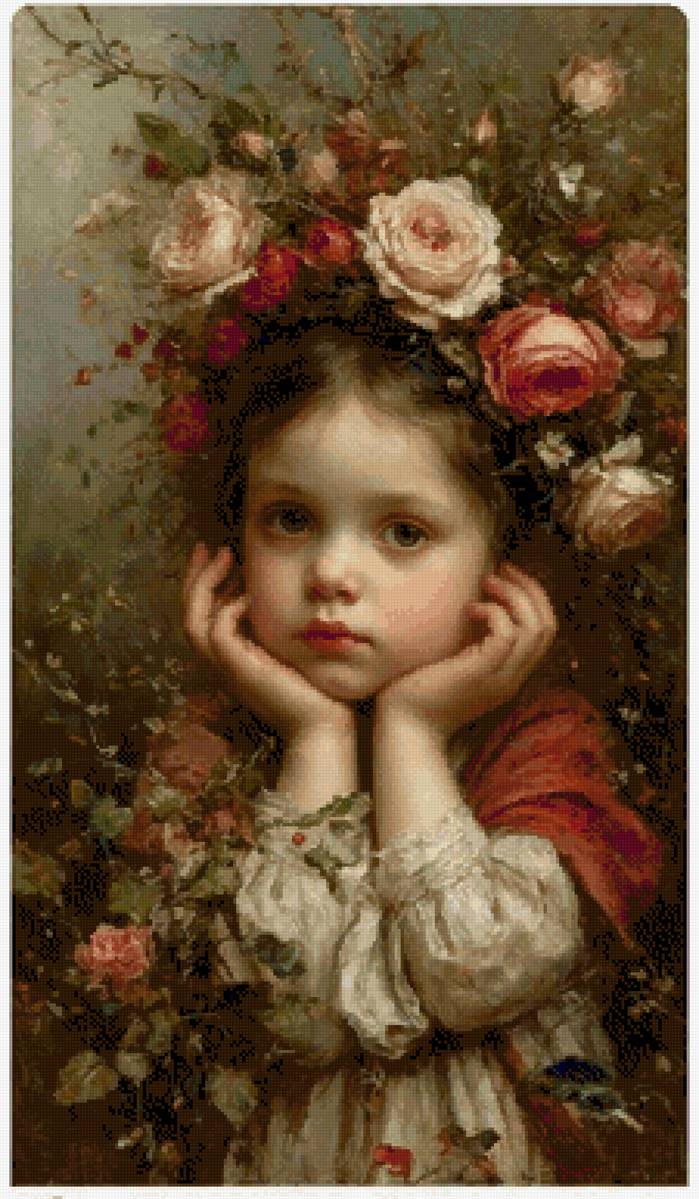 Flowers in her hair - предпросмотр