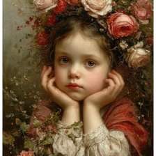 Схема вышивки «Flowers in her hair»