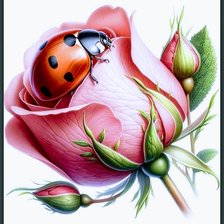 Схема вышивки «Роза»