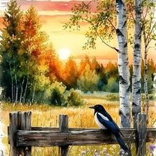 Схема вышивки «раннее утро»