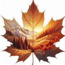 Схема вышивки «Пейзаж»