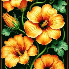 Схема вышивки «Цветы»