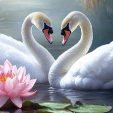 Схема вышивки «лебединая верность»