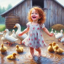 Схема вышивки «Счастье. Детство.»