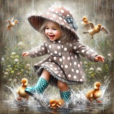 Схема вышивки «Счастье. Детство.»