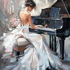 Схема вышивки «Готическая музыка 2»