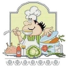 Схема вышивки «повар щи суточные»