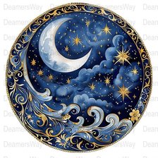 Схема вышивки «Moon»