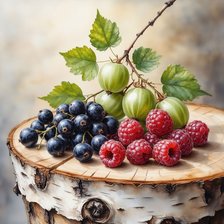 Схема вышивки «Ягодное ассорти»