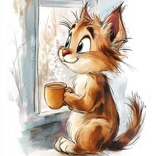 Схема вышивки «Утро доброе»