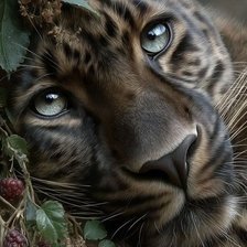 Схема вышивки «Леопард»