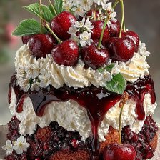 Схема вышивки «Вишнёвый пирог»