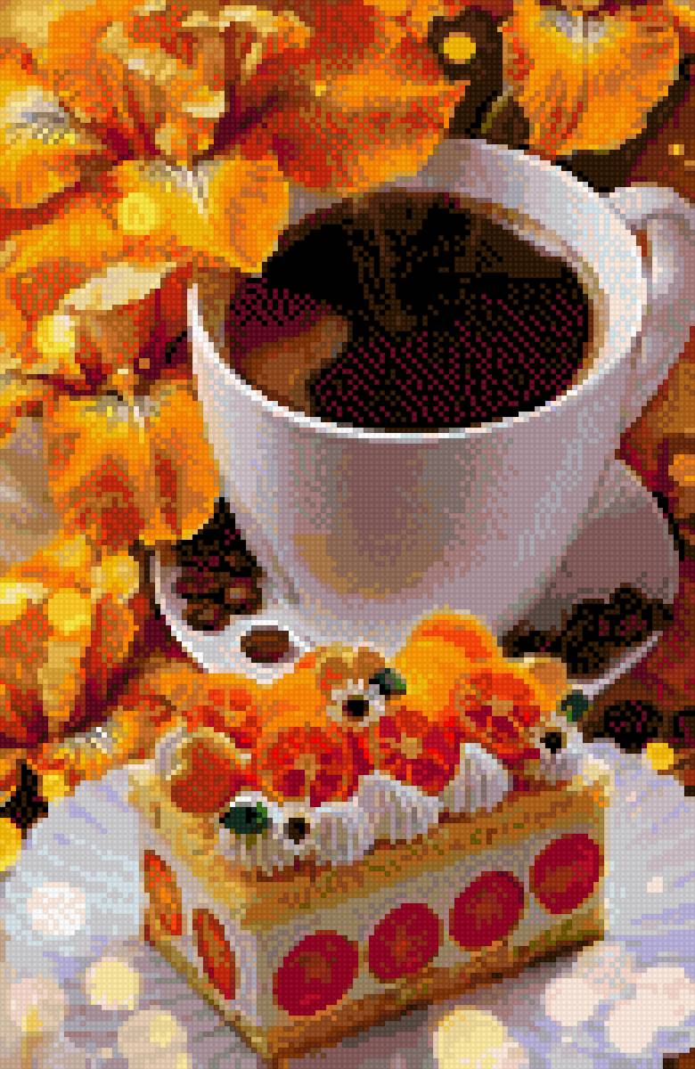 Вкусный кофе - пирожное, еда, кофе - предпросмотр