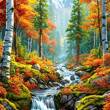 Схема вышивки «осень»