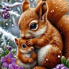 Схема вышивки «с малышом»