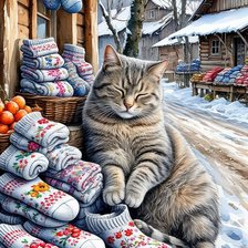 Схема вышивки «К зиме готова»