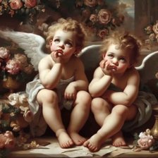 Схема вышивки «Bored angels»