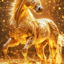 Схема вышивки «огненная лошадь5»